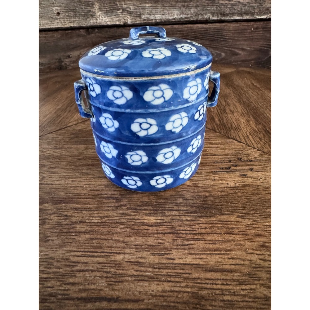 Vintage Oriental Mizusashi Water Crock, tea, ginger jar
